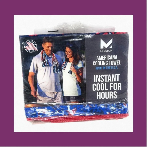 Mission Americana Cooling Towel USA‎ MADE - Instant cool for hours USA USA - Picture 1 of 4